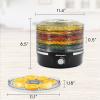 imageElite Gourmet EFD319 Food Dehydrator 5 BPAFree 114quot Trays Adjustable Temperature Controls Jerky Herbs Fruit Veggies Dried Snacks BlackBlack