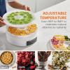 imageElite Gourmet EFD319 Food Dehydrator 5 BPAFree 114quot Trays Adjustable Temperature Controls Jerky Herbs Fruit Veggies Dried Snacks BlackWhite