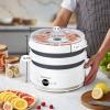 imageElite Gourmet EFD319 Food Dehydrator 5 BPAFree 114quot Trays Adjustable Temperature Controls Jerky Herbs Fruit Veggies Dried Snacks BlackWhite and Gray