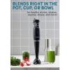 imageElite Gourmet EHM003M MaxiMatic Ultra Power Electric 5Speed Kitchen Hand Mixer with 2 Extra Wide Stainless Steel Smooth Creamy Whipped Mixtures Plus Convenient Beater Storage Mint BlueBlack