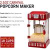 imageElite Gourmet EPM250 MaxiMatic 25 Ounce Classic Carnival Tabletop Kettle Popcorn Popper Machine RetroStyle Movie Hot Buttered Popcorn Red1Gallon