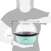 imageElite Gourmet EPM330M Automatic Stirring 12cup Popcorn Maker Popper Hot Oil Popcorn Machine wMeasuring Cap ampamp Builtin Reversible Serving Bowl Great for Home Party Kids Safety ETL Approved MintMint