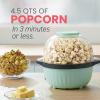 imageElite Gourmet EPM330M Automatic Stirring 12cup Popcorn Maker Popper Hot Oil Popcorn Machine wMeasuring Cap ampamp Builtin Reversible Serving Bowl Great for Home Party Kids Safety ETL Approved MintMint