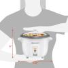 imageElite Gourmet ERC2010B Electric Rice Cooker with Stainless Steel Inner Pot Makes Soups Stews Porridges Grains and Cereals 10 cups cooked 5 Cups uncooked BlackWhite