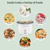 imageElite Gourmet ERC2010B Electric Rice Cooker with Stainless Steel Inner Pot Makes Soups Stews Porridges Grains and Cereals 10 cups cooked 5 Cups uncooked BlackWhite