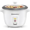 imageElite Gourmet ERC2010B Electric Rice Cooker with Stainless Steel Inner Pot Makes Soups Stews Porridges Grains and Cereals 10 cups cooked 5 Cups uncooked BlackWhite