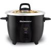 imageElite Gourmet ERC2010B Electric Rice Cooker with Stainless Steel Inner Pot Makes Soups Stews Porridges Grains and Cereals 10 cups cooked 5 Cups uncooked Black10 Cups Cooked