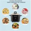 imageElite Gourmet ERC2010B Electric Rice Cooker with Stainless Steel Inner Pot Makes Soups Stews Porridges Grains and Cereals 10 cups cooked 5 Cups uncooked Black10 Cups Cooked