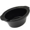 imageElite Gourmet EWMST325R MaxiMatic Triple Slow Cooker Buffet Server Adjustable Temp DishwasherSafe Oval Ceramic Pots Lid Rests 3 x 25 Qt Capacity RedStainless Steel
