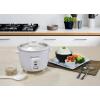 imageElite Gourmet Elite Cuisine ERC006 Electric Rice Cooker with Automatic Keep Warm Makes Soups Stews Grains Hot Cereals White 6 Cups Cooked 3 Cups UncookedWhite