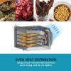 imageElite Gourmet Food Dehydrator Stainless Steel Trays Food Dehydrator Adjustable Temperature Controls Jerky Herbs Fruit Veggies Snacks4 Plastic Trays