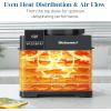 imageElite Gourmet Food Dehydrator Stainless Steel Trays Food Dehydrator Adjustable Temperature Controls Jerky Herbs Fruit Veggies Snacks5 Plastic Trays