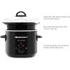 imageElite Gourmet MST350B Electric Slow Cooker Adjustable Temp Entrees Sauces Stews ampamp Dips Dishwasher Safe Glass Lid ampamp Crock 3 Quart BlackBlack
