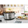 imageElite Gourmet MST900D 85Qt Digital Programmable XL Jumbo Slow Cooker Adjustable Temp Entrees Sauces Stews ampamp Dips Dishwasher Safe Glass Lid ampamp Crock Stainless SteelStainless Steel