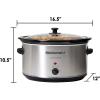 imageElite Gourmet MST900D 85Qt Digital Programmable XL Jumbo Slow Cooker Adjustable Temp Entrees Sauces Stews ampamp Dips Dishwasher Safe Glass Lid ampamp Crock Stainless SteelStainless Steel