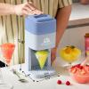 imageElite Gourmet Snow Cone ampamp Shaved Ice Maker ESI2215P Refreshing Slushies Margaritas Boba Drinks Snow Cone ampamp Holder and Ice Mold Use Cubed ampamp Bagged Ice Stainless Steel Shaving Blade PeriwinklePeriwinkle