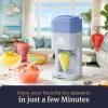 imageElite Gourmet Snow Cone ampamp Shaved Ice Maker ESI2215P Refreshing Slushies Margaritas Boba Drinks Snow Cone ampamp Holder and Ice Mold Use Cubed ampamp Bagged Ice Stainless Steel Shaving Blade PeriwinklePeriwinkle