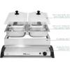 imageMaxiMatic Dual Buffet Server Food Warmer Adjustable Temp For Parties ampamp Holidays 25 Quart Stainless SteelStainless Steel