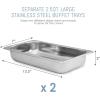 imageMaxiMatic Dual Buffet Server Food Warmer Adjustable Temp For Parties ampamp Holidays 25 Quart Stainless SteelStainless Steel