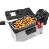 imageElite Gourmet EDF1607 800Watt Mesh Basket 16 Quart  65 Cup Oil Capacity Electric Immersion Deep Fryer with Temperature Knob and Lid with View Window stainless steel35 Quart  14 Cup