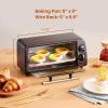 imageElite Gourmet ETO490 9L4 Slice Countertop Toaster Oven with 30Minute Timer Adjustable Temperature Control Includes Baking Pan and Wire Rack Bake Broil Toast Black2 Slice