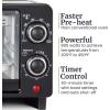 imageElite Gourmet ETO490 9L4 Slice Countertop Toaster Oven with 30Minute Timer Adjustable Temperature Control Includes Baking Pan and Wire Rack Bake Broil Toast Black4 Slice