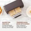 imageElite Gourmet ETO490 9L4 Slice Countertop Toaster Oven with 30Minute Timer Adjustable Temperature Control Includes Baking Pan and Wire Rack Bake Broil Toast Black2 Slice
