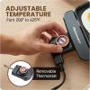 imageElite Gourmet EGR8152 Electric 975quot x 7quot Personal Compact Griddle Cooltouch Handles NonStick Surface RemovableAdjustable Thermostat Black10 x 7