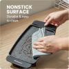 imageElite Gourmet EGR8152 Electric 975quot x 7quot Personal Compact Griddle Cooltouch Handles NonStick Surface RemovableAdjustable Thermostat Black10 x 7