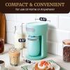 imageElite Gourmet EHC112B Personal SingleServe Compact Coffee Maker Brewer Includes 14Oz Thermal Travel Mug with Stainless Steel Interior Compatible with Coffee Grounds Reusable Filter BlackMint