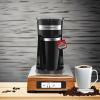 imageElite Gourmet EHC112B Personal SingleServe Compact Coffee Maker Brewer Includes 14Oz Thermal Travel Mug with Stainless Steel Interior Compatible with Coffee Grounds Reusable Filter BlackBlack