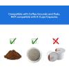 imageElite Gourmet EHC112B Personal SingleServe Compact Coffee Maker Brewer Includes 14Oz Thermal Travel Mug with Stainless Steel Interior Compatible with Coffee Grounds Reusable Filter BlackBlack
