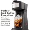 imageElite Gourmet EHC114 Personal SingleServe Compact Coffee Maker Brewer Includes 14Oz Thermal Travel Mug with Stainless Steel Interior Compatible with Coffee Grounds Reusable Filter BlackBlack