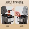 imageElite Gourmet EHC114 Personal SingleServe Compact Coffee Maker Brewer Includes 14Oz Thermal Travel Mug with Stainless Steel Interior Compatible with Coffee Grounds Reusable Filter BlackBlack