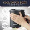 imageElite Gourmet EKT1203W 1350W Double Wall Insulated Cool Touch Electric Water Tea Kettle BPA Free Stainless Steel Interior and Auto ShutOff06 Quarts