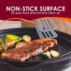 imageElite Gourmet EMG1100 11quot Electric Indoor Nonstick Grill Dishwasher Safe Cool Touch Fast Heat Up Ideal LowFat Meals Includes Tempered Glass Lid Black11
