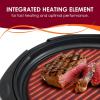 imageElite Gourmet EMG1100 11quot Electric Indoor Nonstick Grill Dishwasher Safe Cool Touch Fast Heat Up Ideal LowFat Meals Includes Tempered Glass Lid Black14