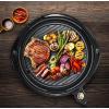imageElite Gourmet EMG1100 11quot Electric Indoor Nonstick Grill Dishwasher Safe Cool Touch Fast Heat Up Ideal LowFat Meals Includes Tempered Glass Lid Black14