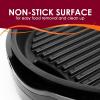imageElite Gourmet EMG1100 11quot Electric Indoor Nonstick Grill Dishwasher Safe Cool Touch Fast Heat Up Ideal LowFat Meals Includes Tempered Glass Lid Black12