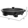 imageElite Gourmet EMG6505G Smokeless Indoor Electric BBQ Grill with Glass Lid Dishwasher Safe Nonstick Adjustable Temperature Fast Heat Up LowFat Meals Easy to Clean Design Stainless SteelBlack