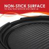 imageElite Gourmet EMG6505G Smokeless Indoor Electric BBQ Grill with Glass Lid Dishwasher Safe Nonstick Adjustable Temperature Fast Heat Up LowFat Meals Easy to Clean Design Stainless SteelBlack