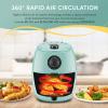 imageElite Gourmet EAF0201X Personal Compact Space Saving Electric Hot Air Fryer OilLess Healthy Cooker Timer ampamp Temperature Controls 1000W 21 Quart BlackMint