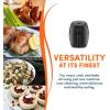 imageElite Gourmet EAF0201X Personal Compact Space Saving Electric Hot Air Fryer OilLess Healthy Cooker Timer ampamp Temperature Controls 1000W 21 Quart BlackBlack