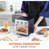 imageElite Gourmet EAF2612DX Personal 21Qt Compact Space Saving Programmable Hot Air Fryer OilLess Healthy Cooker Timer ampamp Temperature Controls 1000W BlackStainless Steel