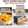 imageElite Gourmet EAF2612DX Personal 21Qt Compact Space Saving Programmable Hot Air Fryer OilLess Healthy Cooker Timer ampamp Temperature Controls 1000W BlackStainless Steel