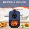 imageElite Gourmet EAF2612DX Personal 21Qt Compact Space Saving Programmable Hot Air Fryer OilLess Healthy Cooker Timer ampamp Temperature Controls 1000W BlackBlue Gray