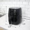 imageElite Gourmet EAF5317DX Digital 53Qt Hot Air Fryer 7 Menu Functions 1350W OilLess Healthy Cooker Timer ampamp Temperature Controls PFOAPTFE Free BlackBlack
