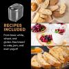 imageElite Gourmet EBM8103CG Programmable Bread Maker CERALAST Ceramic Bread Pan ampamp Kneading Blade 19 Menu Functions GlutenFree White Wheat Rye French ampamp more 2lbs GreyCeramic
