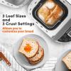 imageElite Gourmet EBM8103CG Programmable Bread Maker CERALAST Ceramic Bread Pan ampamp Kneading Blade 19 Menu Functions GlutenFree White Wheat Rye French ampamp more 2lbs GreyCeramic