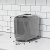 imageElite Gourmet EBM8103CG Programmable Bread Maker CERALAST Ceramic Bread Pan ampamp Kneading Blade 19 Menu Functions GlutenFree White Wheat Rye French ampamp more 2lbs GreyCeramic